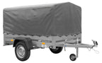 Car trailer GARDEN TRAILER 201 TIPP with support wheel, tarpaulin and high frame