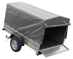 Car trailer GARDEN TRAILER 201 TIPP with support wheel, tarpaulin and high frame