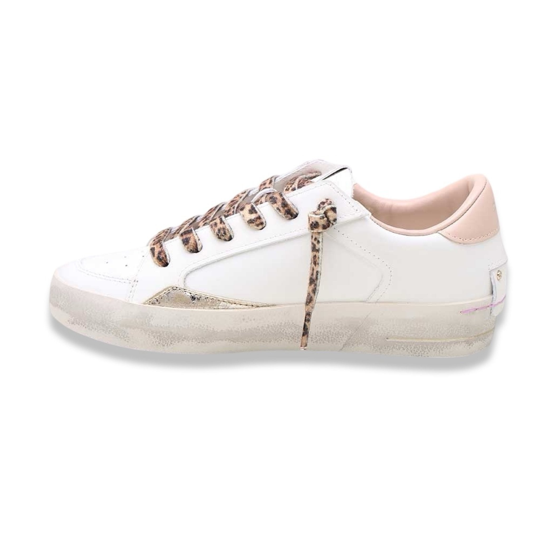 Crime london sk8 deluxe white nude