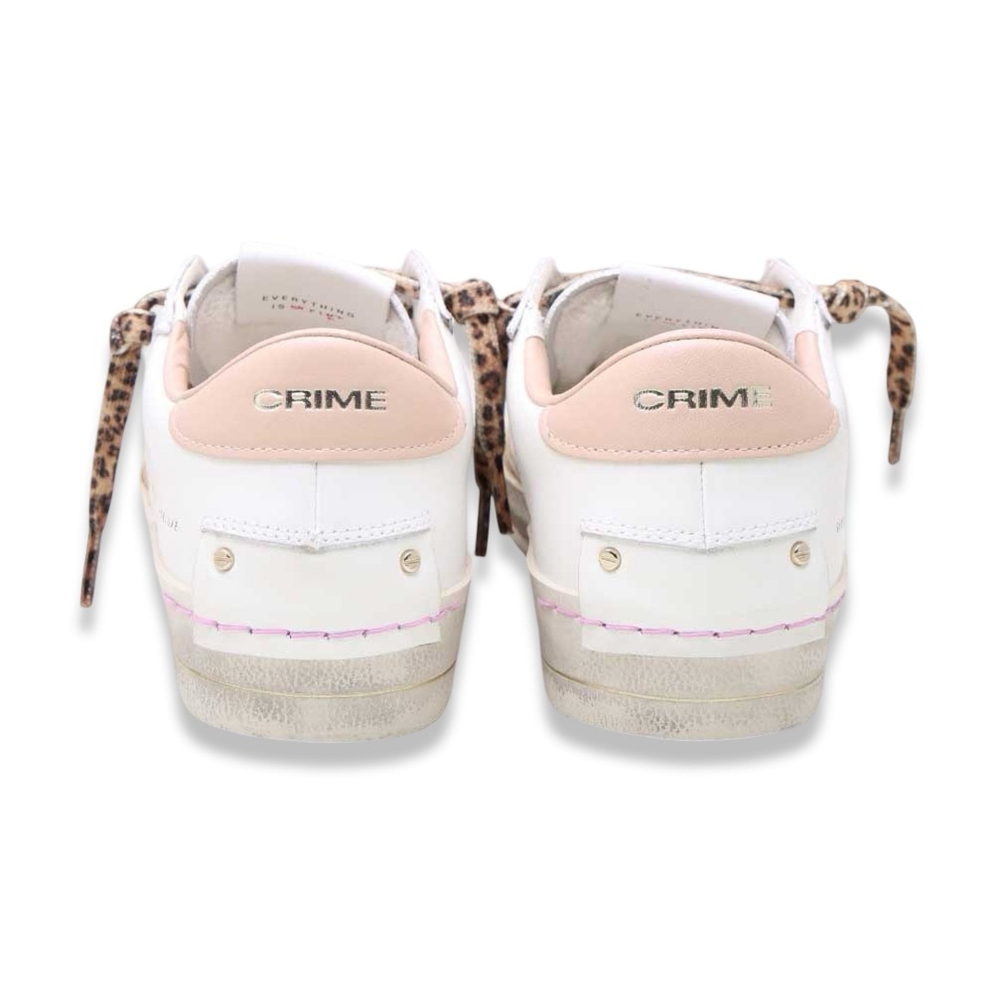 Crime london sk8 deluxe white nude