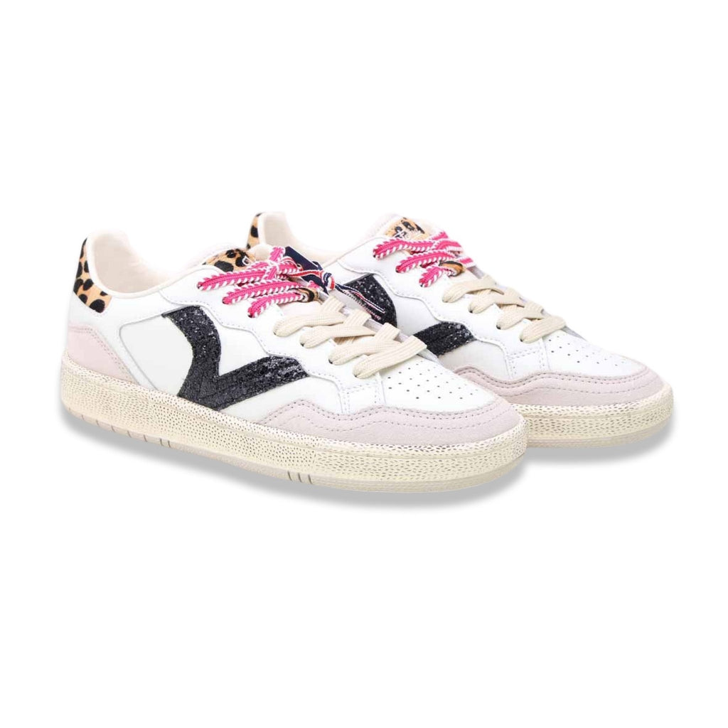 Victoria smash glam blanco leopardato