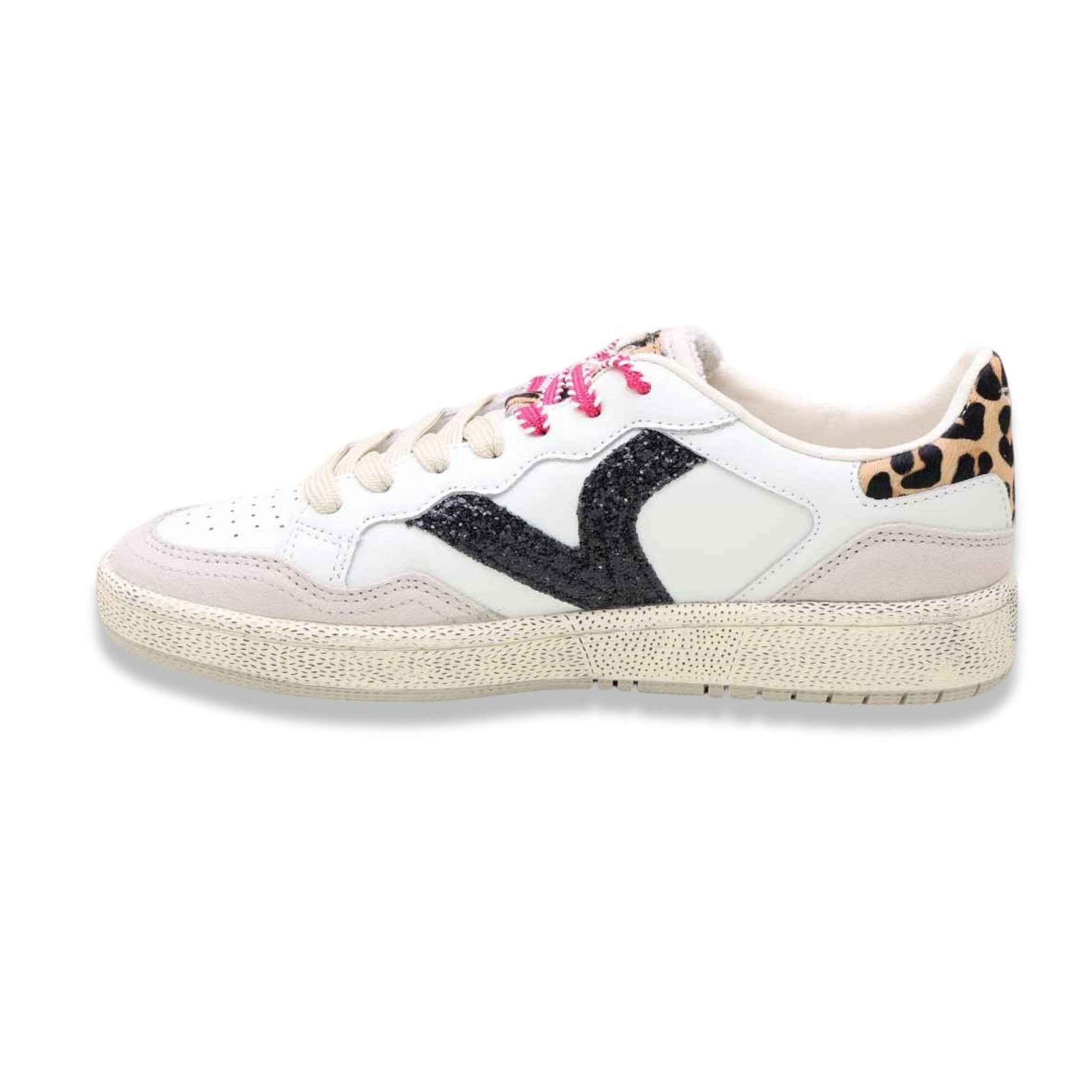 Victoria smash glam blanco leopardato