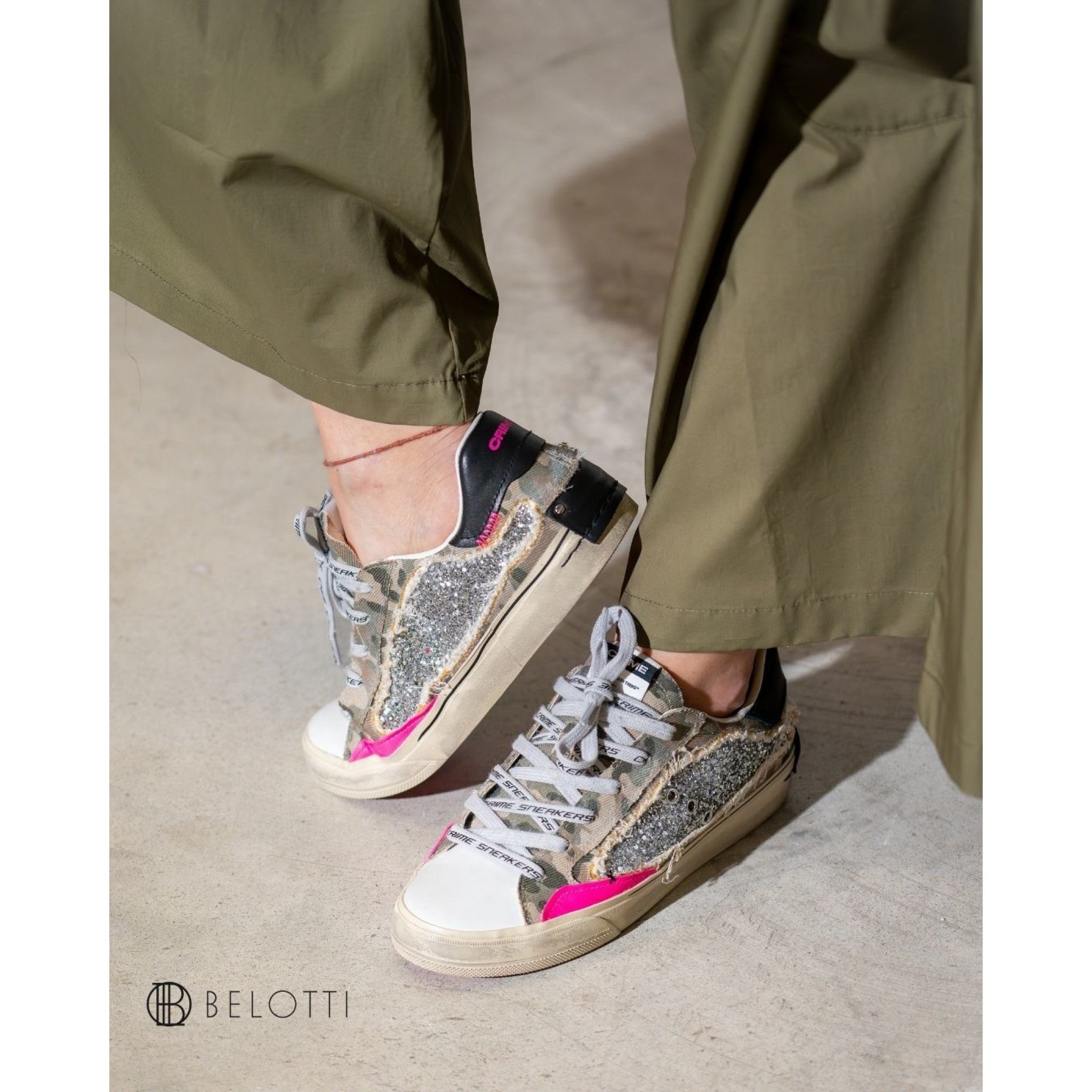 Crime london distressed multicolor