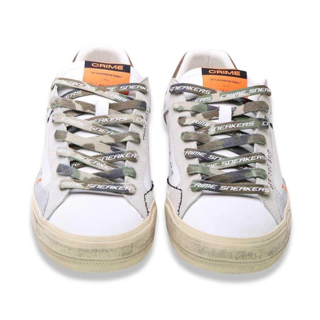 Crime london distressed brown orange