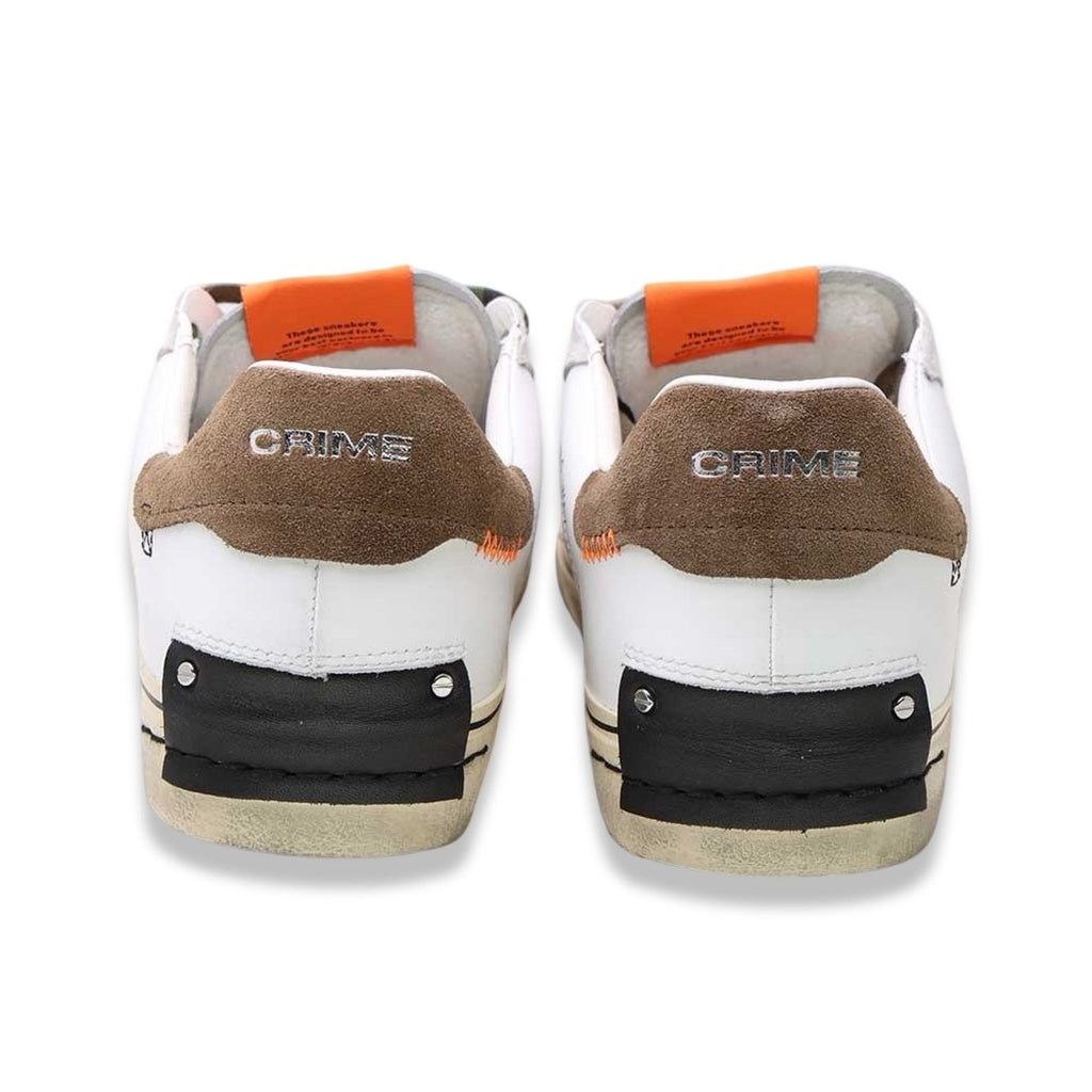 Crime london distressed brown orange