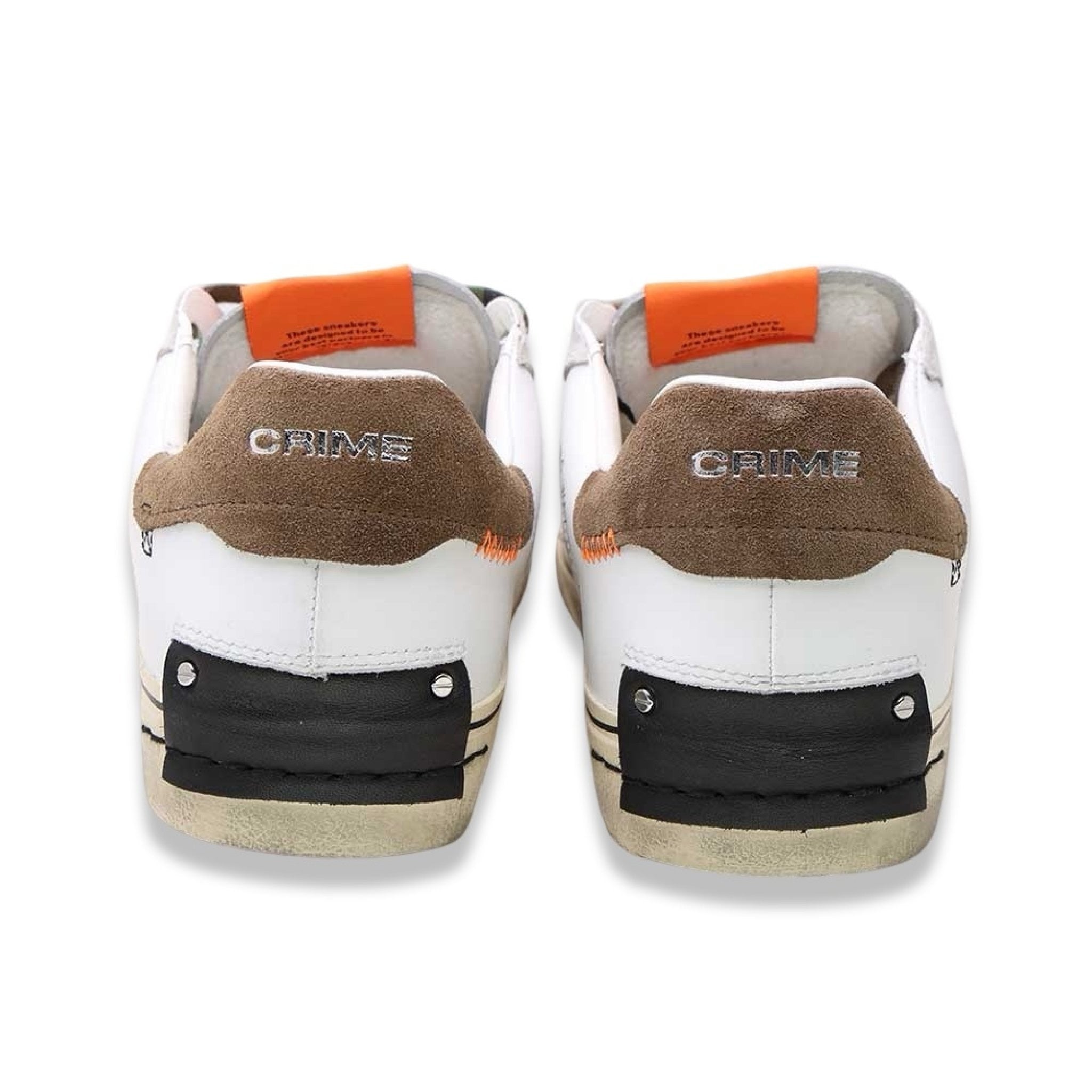 Crime london distressed brown orange