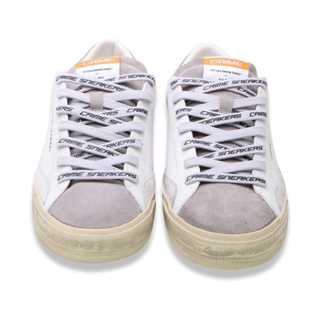 Crime london distressed lo white grey