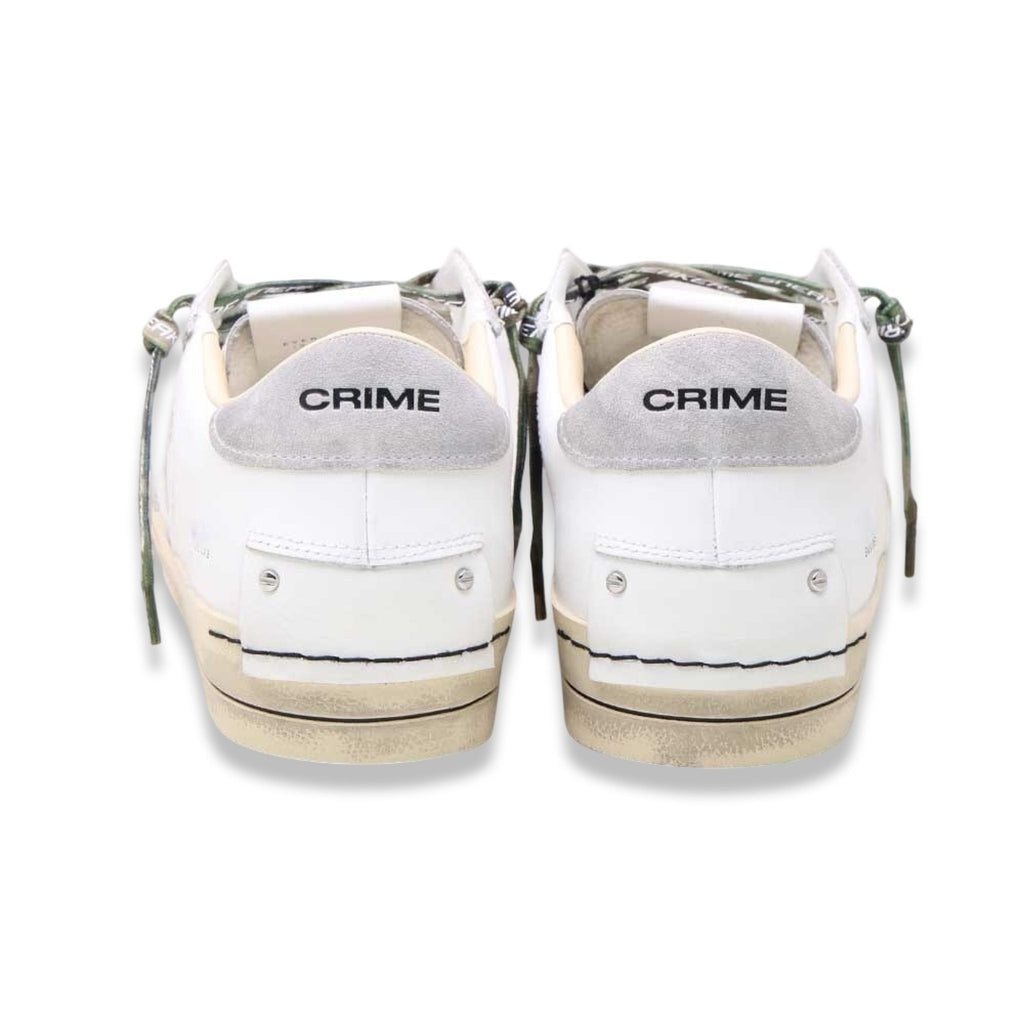 Crime london sk8 deluxe white grey
