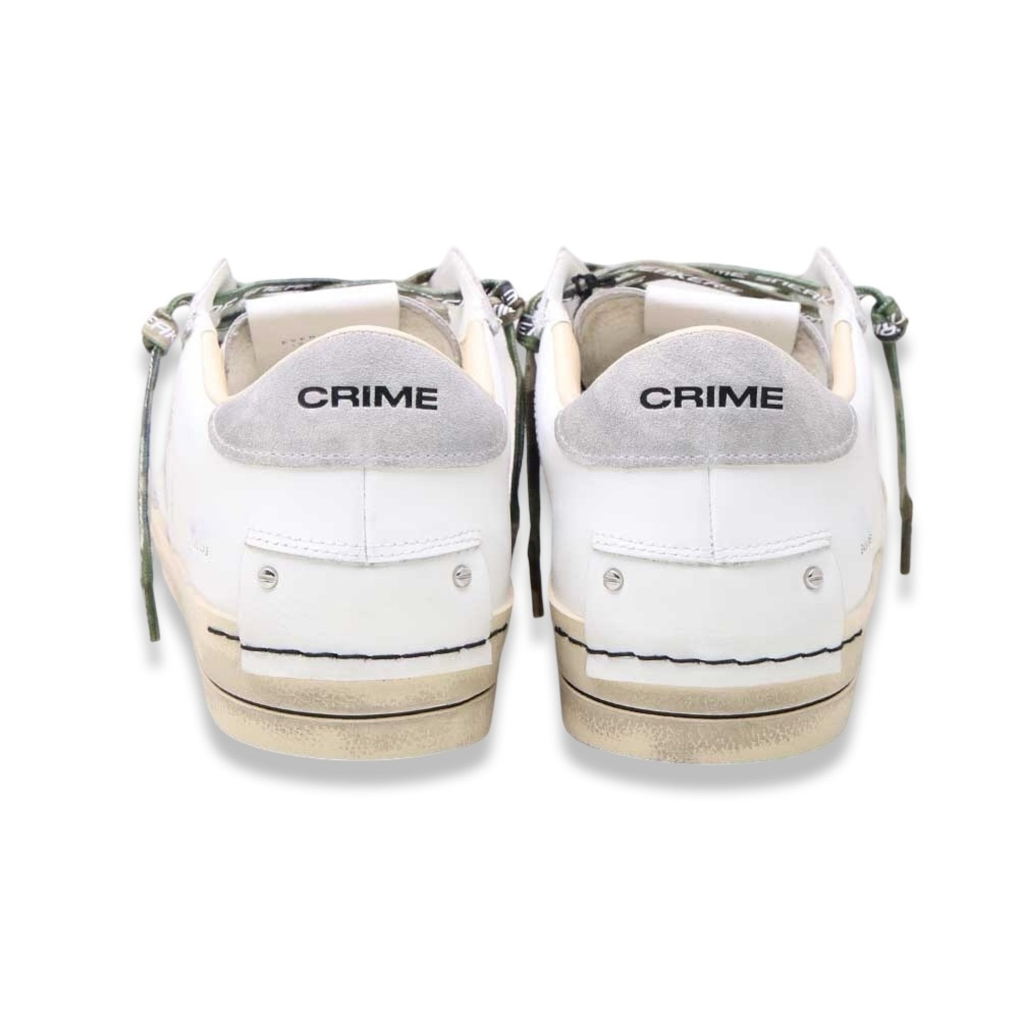 Crime london sk8 deluxe white grey