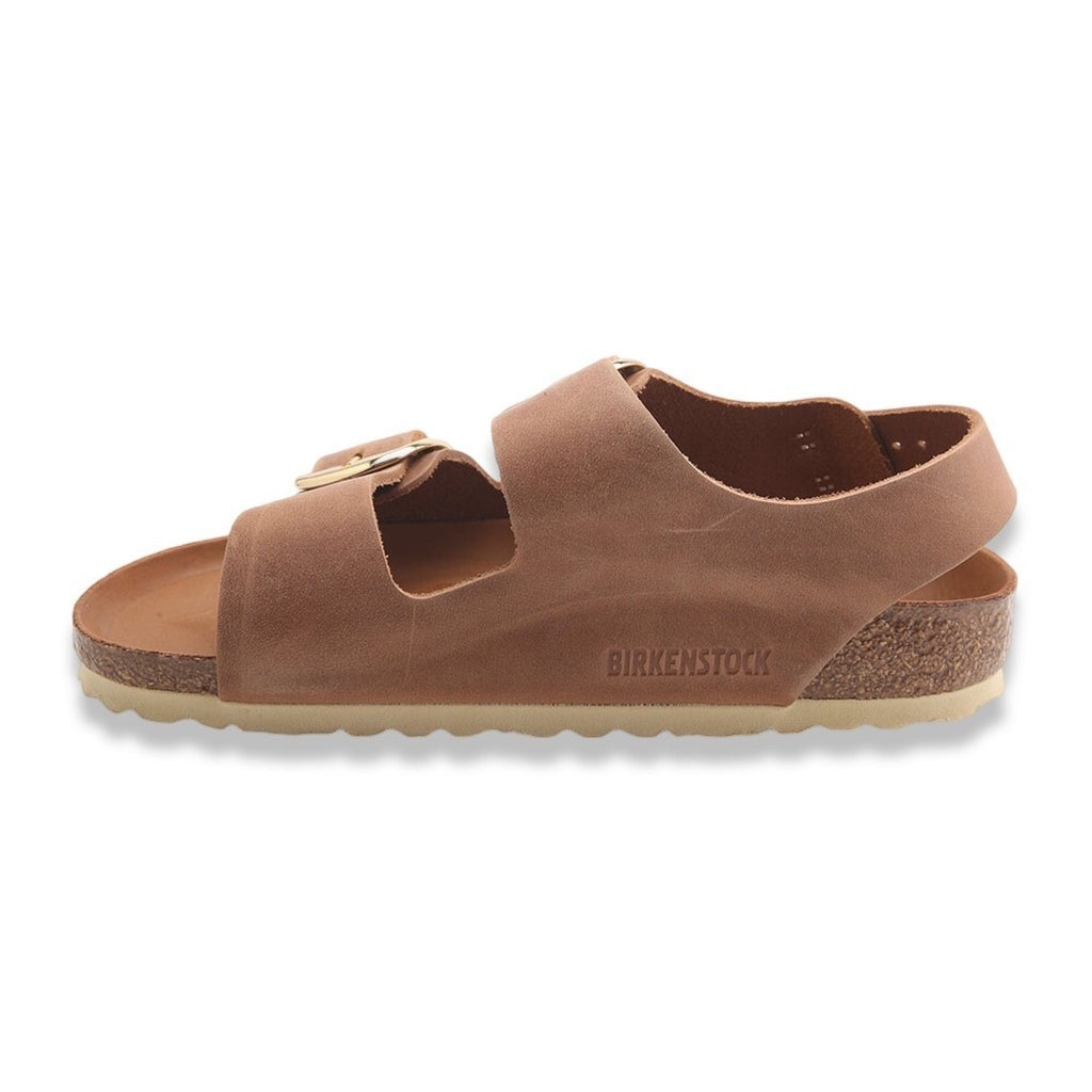 Birkenstock milano big buckle cognac