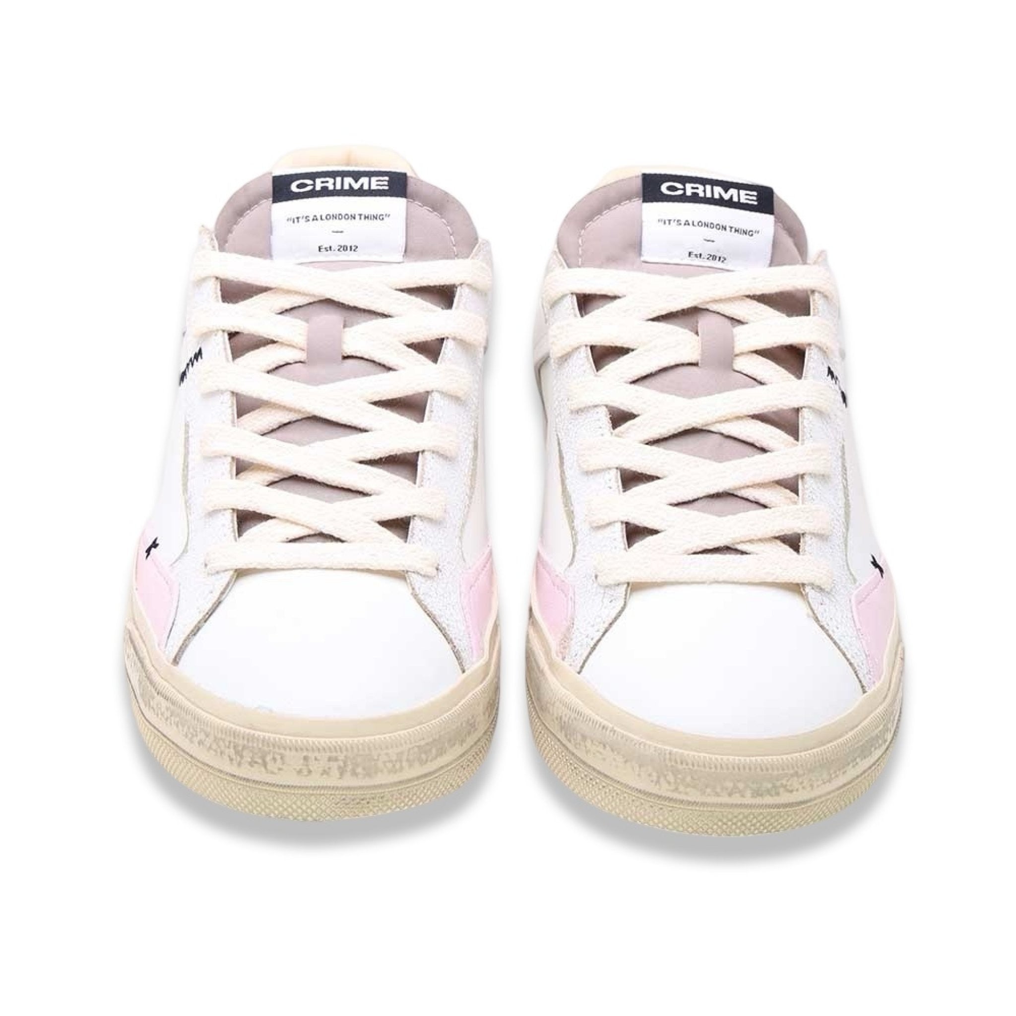 Crime london distressed white rose gold