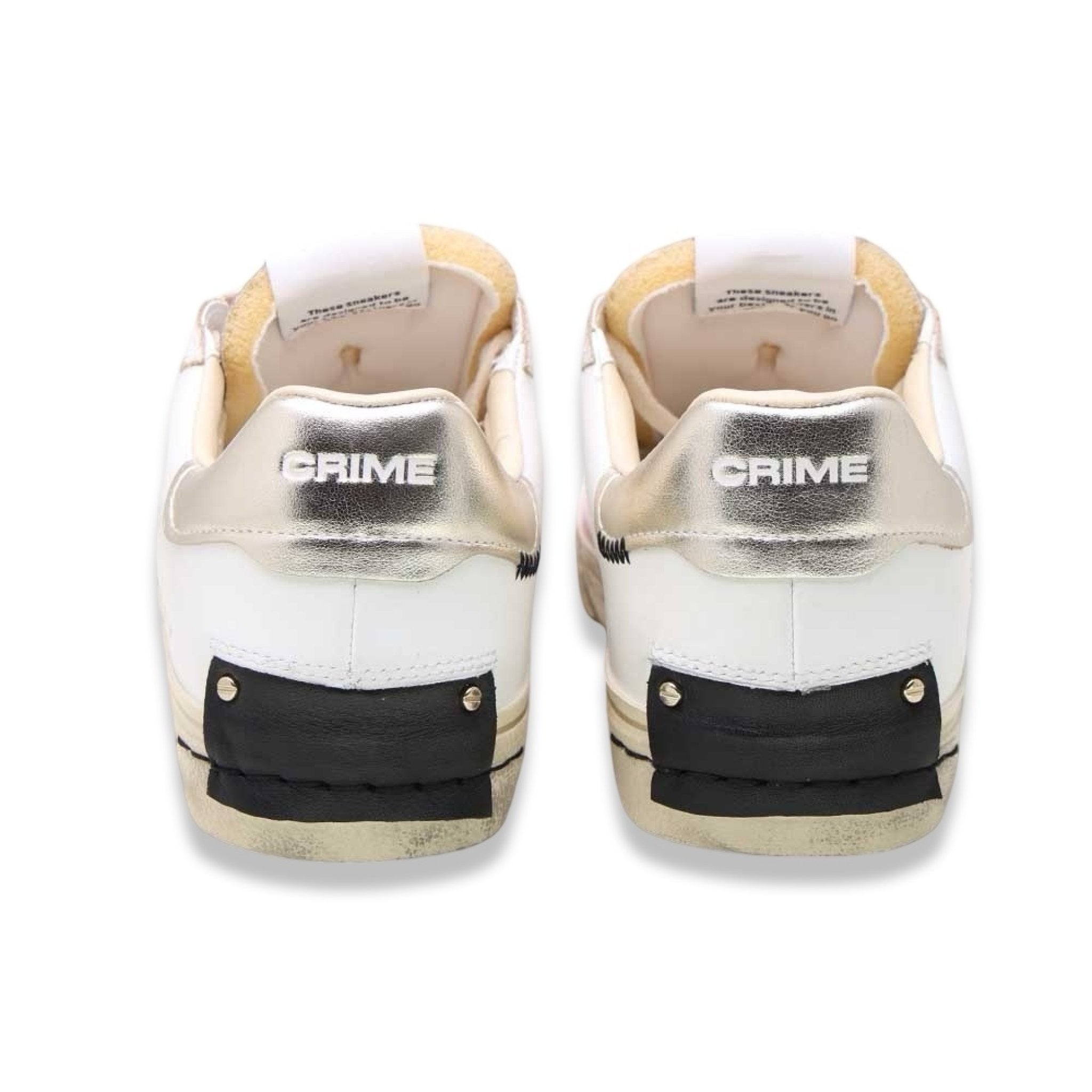 Crime london distressed white rose gold