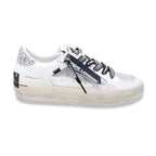 Crime london sk8 deluxe white silver