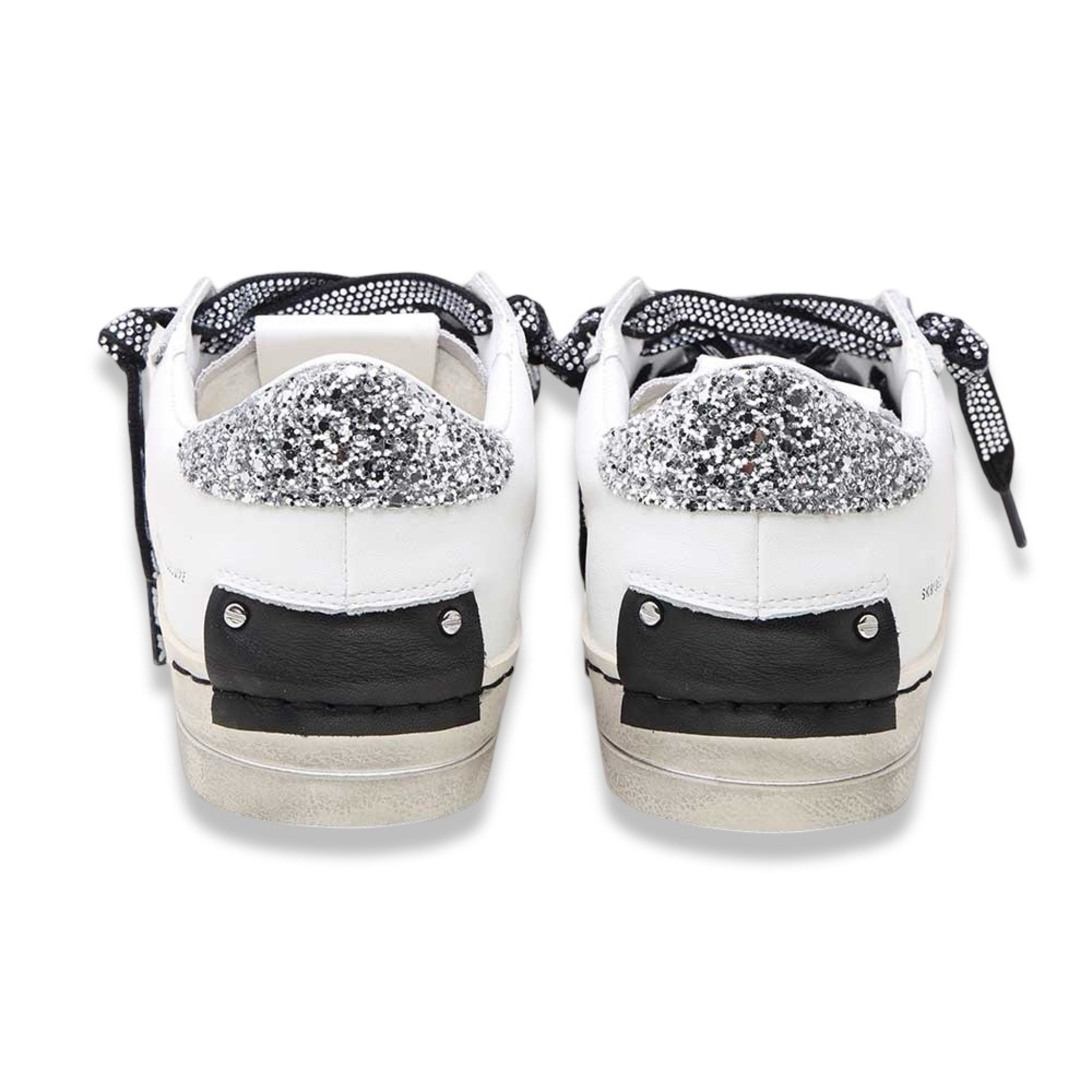 Crime london sk8 deluxe white silver