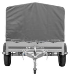 Car trailer GARDEN TRAILER 201 TIPP with support wheel, tarpaulin and high frame