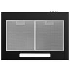 CIARRA Cooker Hood 60cm CBCB6201 600mm Kitchen Extractor Hood with Carbon Filters Recirculating&Ducting Wall Mounted Cooker Extractor Fan Black