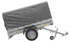 Car trailer GARDEN TRAILER 201 TIPP with support wheel, tarpaulin and high frame