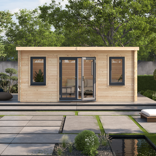 BillyOh Fraya Pent Log Cabin - Modern Garden Office Room