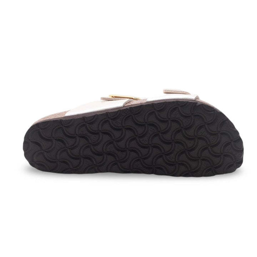 Birkenstock sidney buckle pearl white