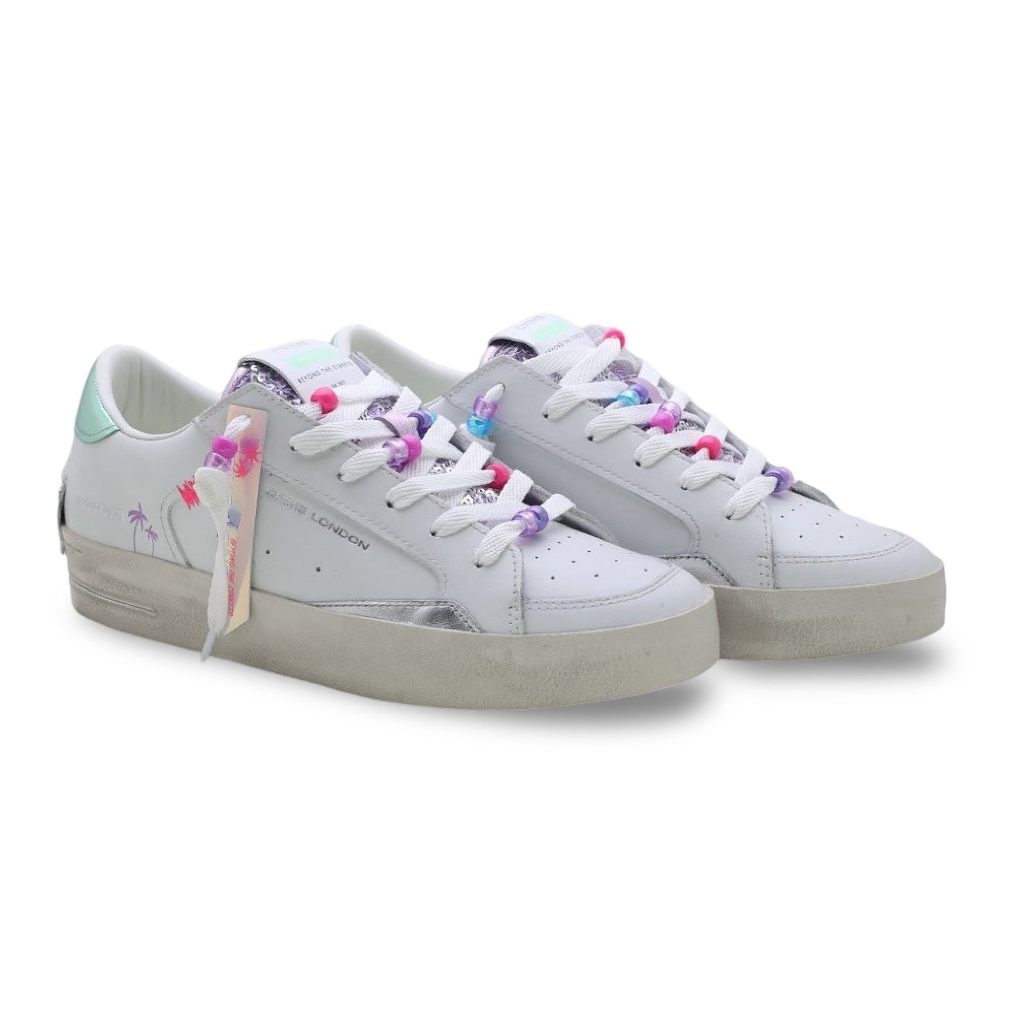 Crime london sk8 deluxe white green