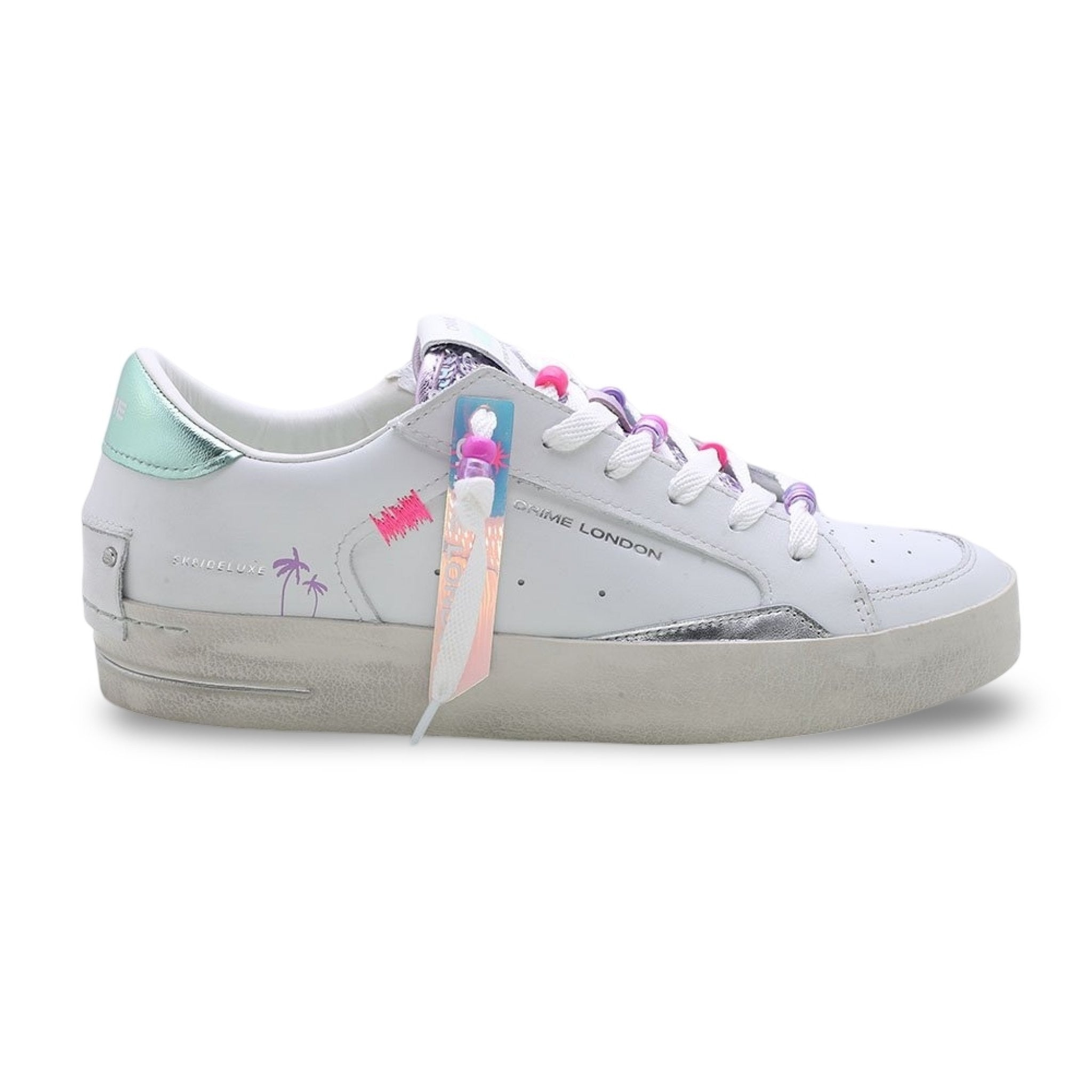 Crime london sk8 deluxe white green