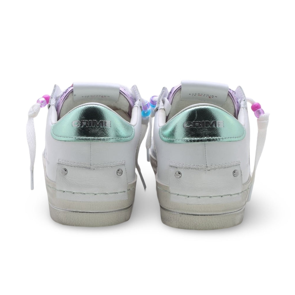 Crime london sk8 deluxe white green