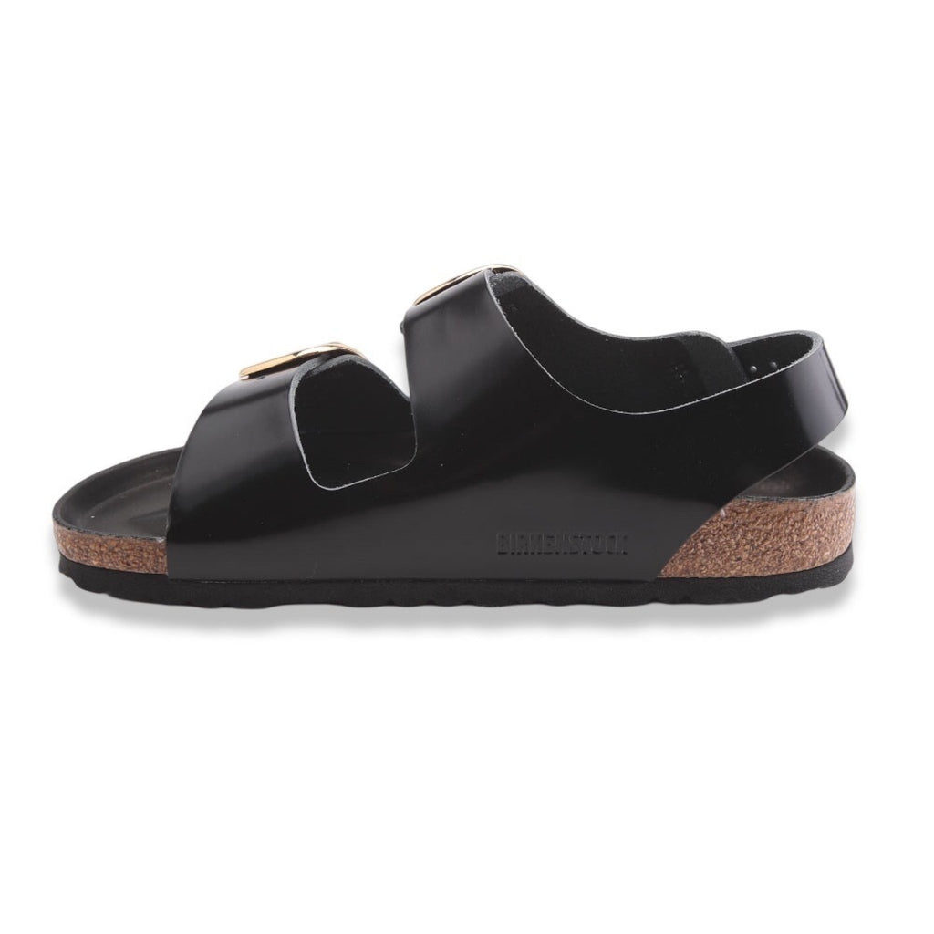 Birkenstock milano big buckle high shine black