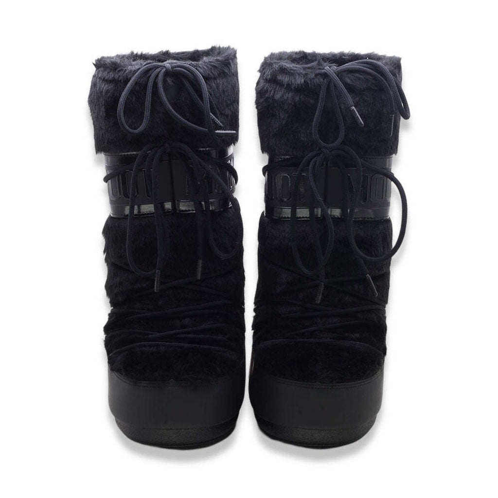 Moon boot  icon faux fur black