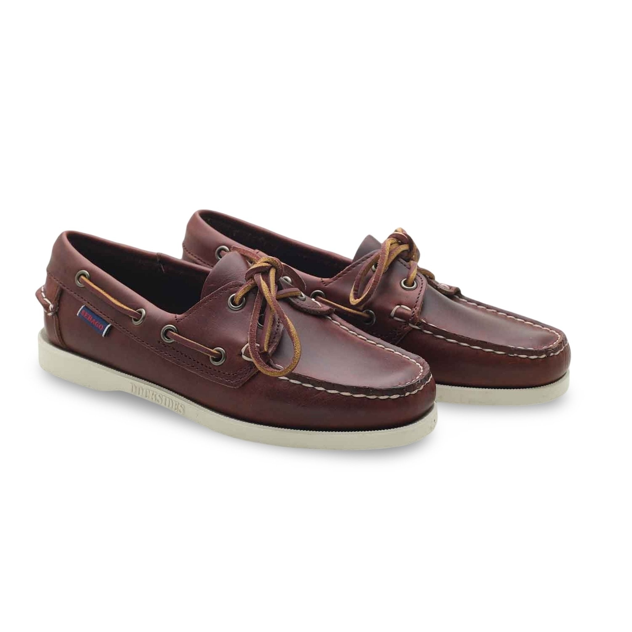 Sebago docksides porland brown man