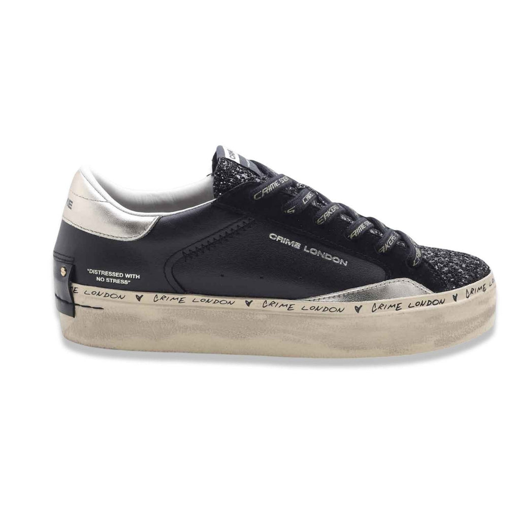 Crime London Distressed Black Gold