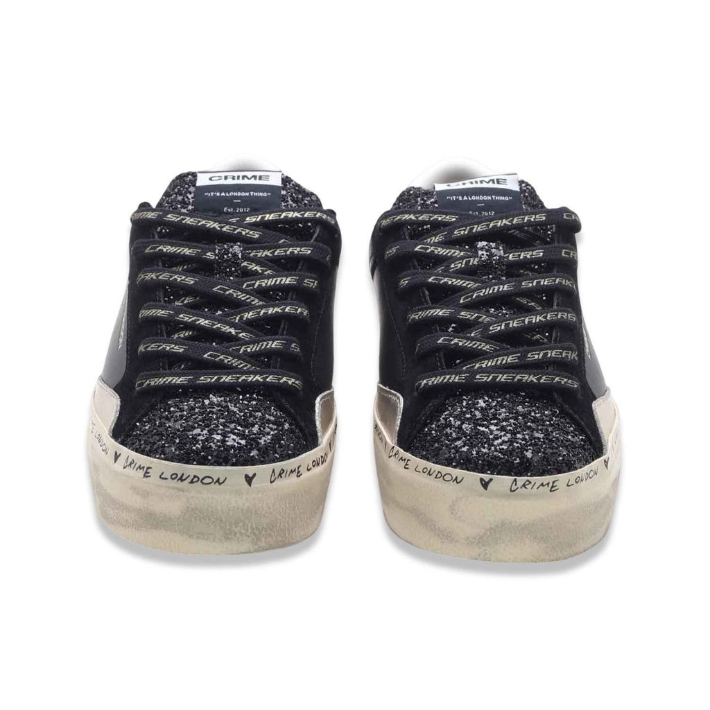 Crime London Distressed Black Gold
