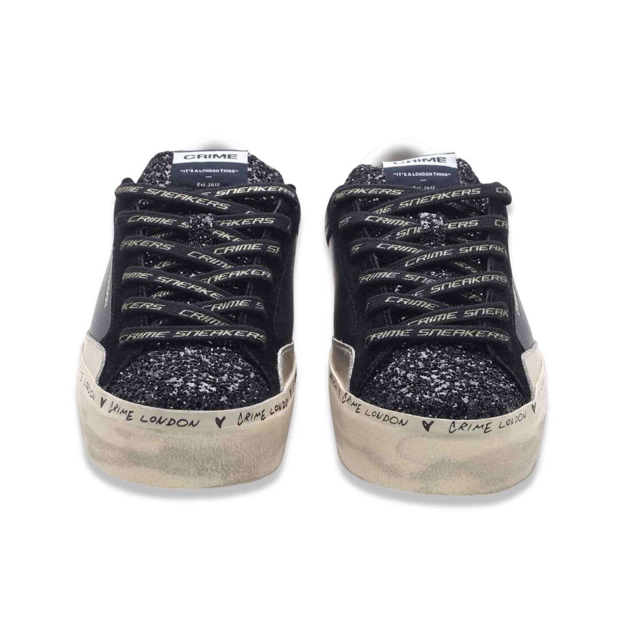 Crime London Distressed Black Gold