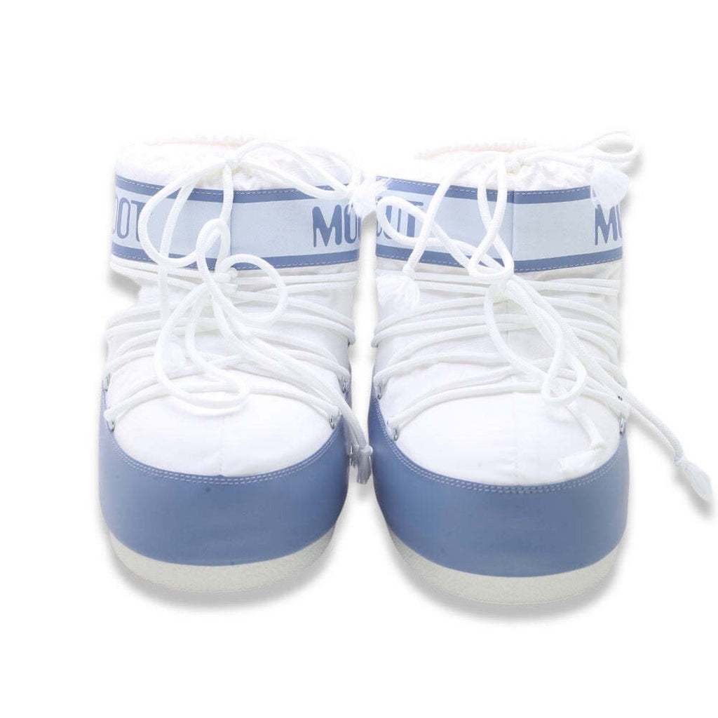 Moon boot icon low nylon elephant grey white