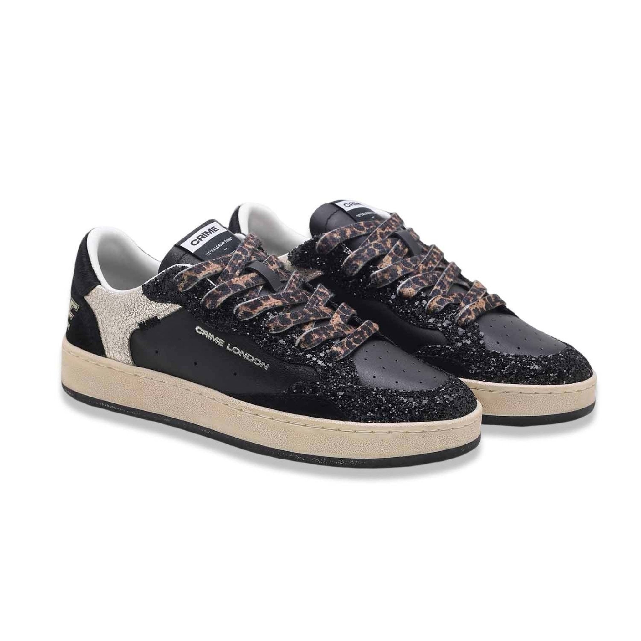 Crime London Chelsea Black Leopard