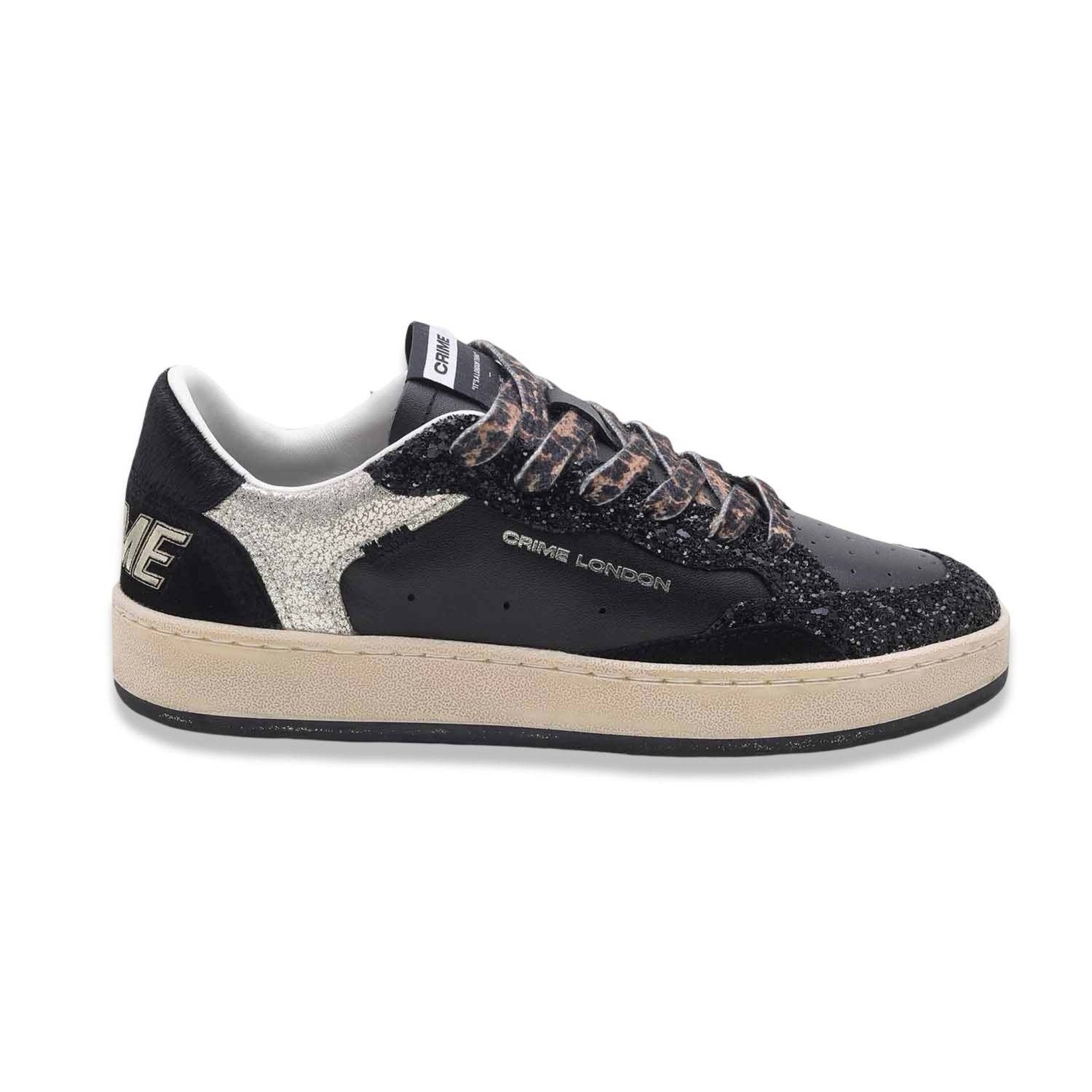 Crime London Chelsea Black Leopard