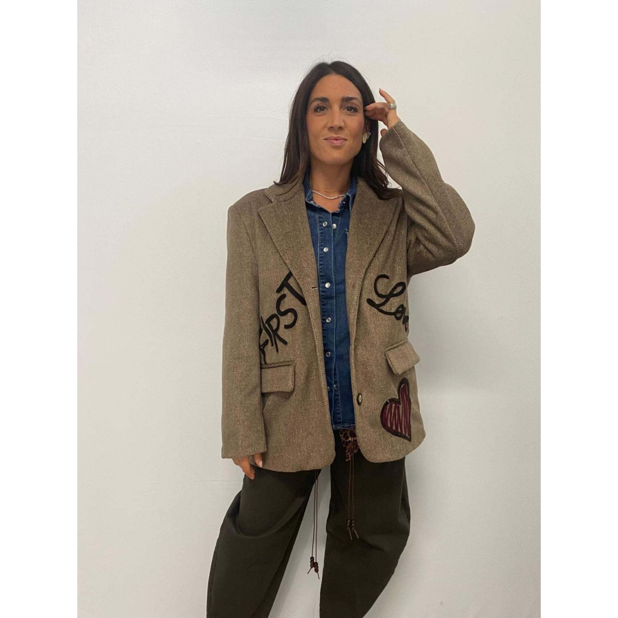 Ste giacca first love moro beige
