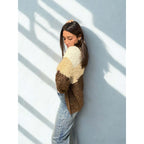 Ste maglione righe7 beige moro