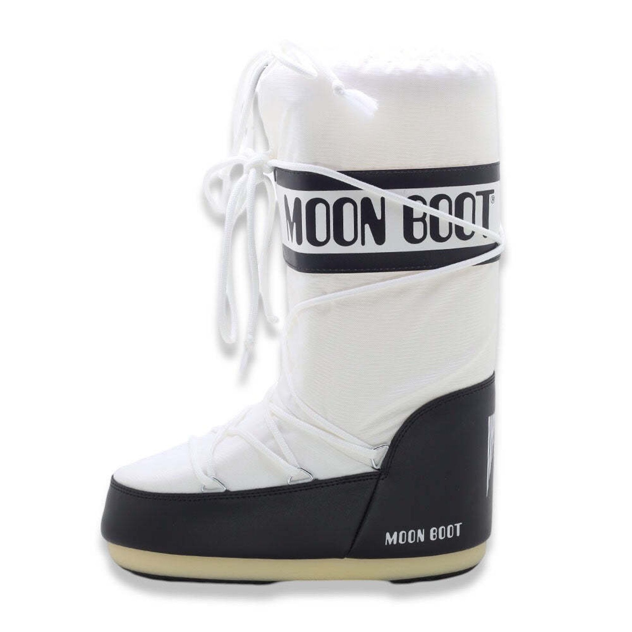 Moon boot icon nylon black white